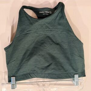 Outdoor Voices TechSweat Crop Top Evergreen Medium NWT Athletic Sports Bra Tank